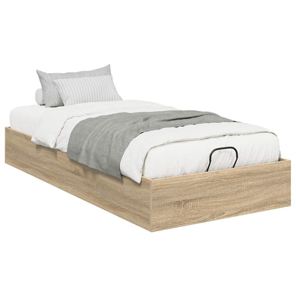 Ottoman Bed Frame Sonoma Oak 80.5 x 200 cm Engineered Wood