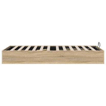 Ottoman Bed Frame Sonoma Oak 80.5 x 200 cm Engineered Wood