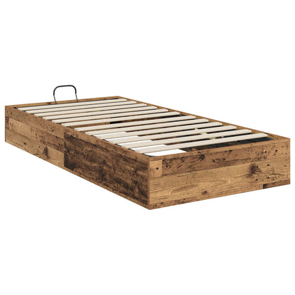 Ottoman Bed Frame Old Wood 80.5 x 200 cm Engineered Wood