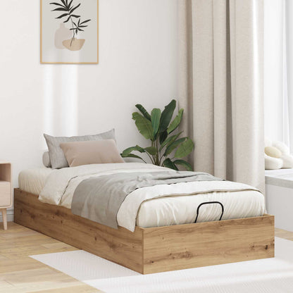 Ottoman Bed Frame Artisan Oak 80.5 x 200 cm Engineered Wood