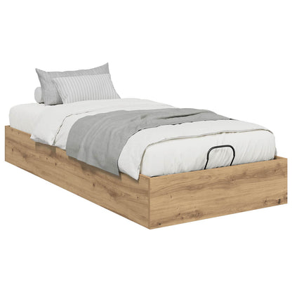 Ottoman Bed Frame Artisan Oak 80.5 x 200 cm Engineered Wood