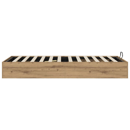 Ottoman Bed Frame Artisan Oak 80.5 x 200 cm Engineered Wood