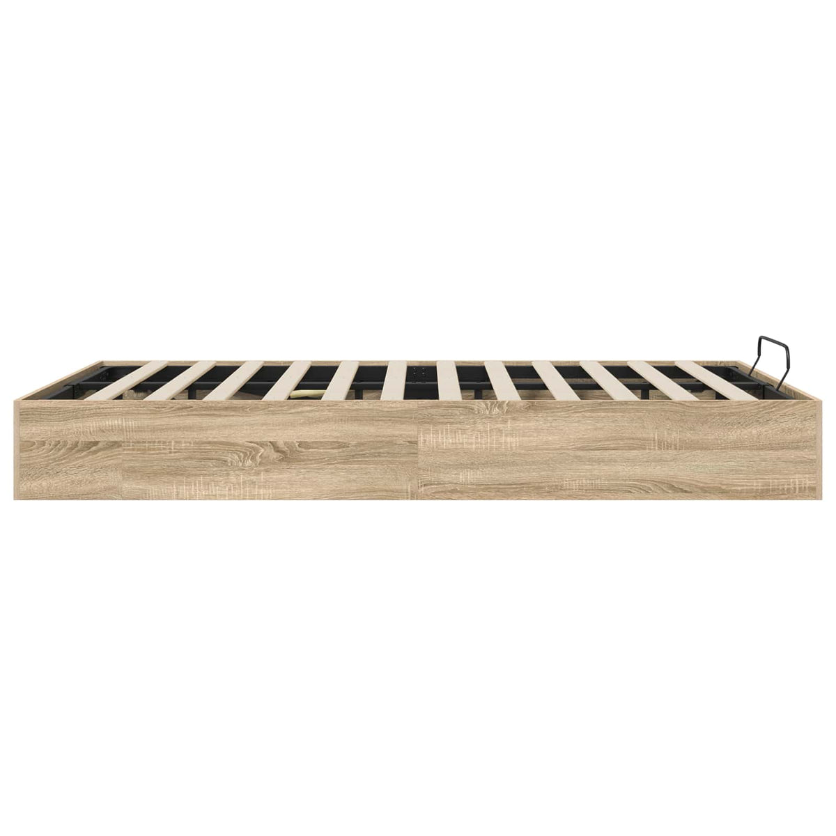Ottoman Bed Frame Sonoma Oak 140 x 190 cm Engineered Wood