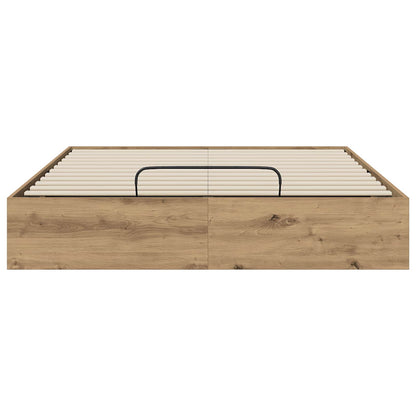 Ottoman Bed Frame Artisan Oak 140 x 200 cm Engineered Wood