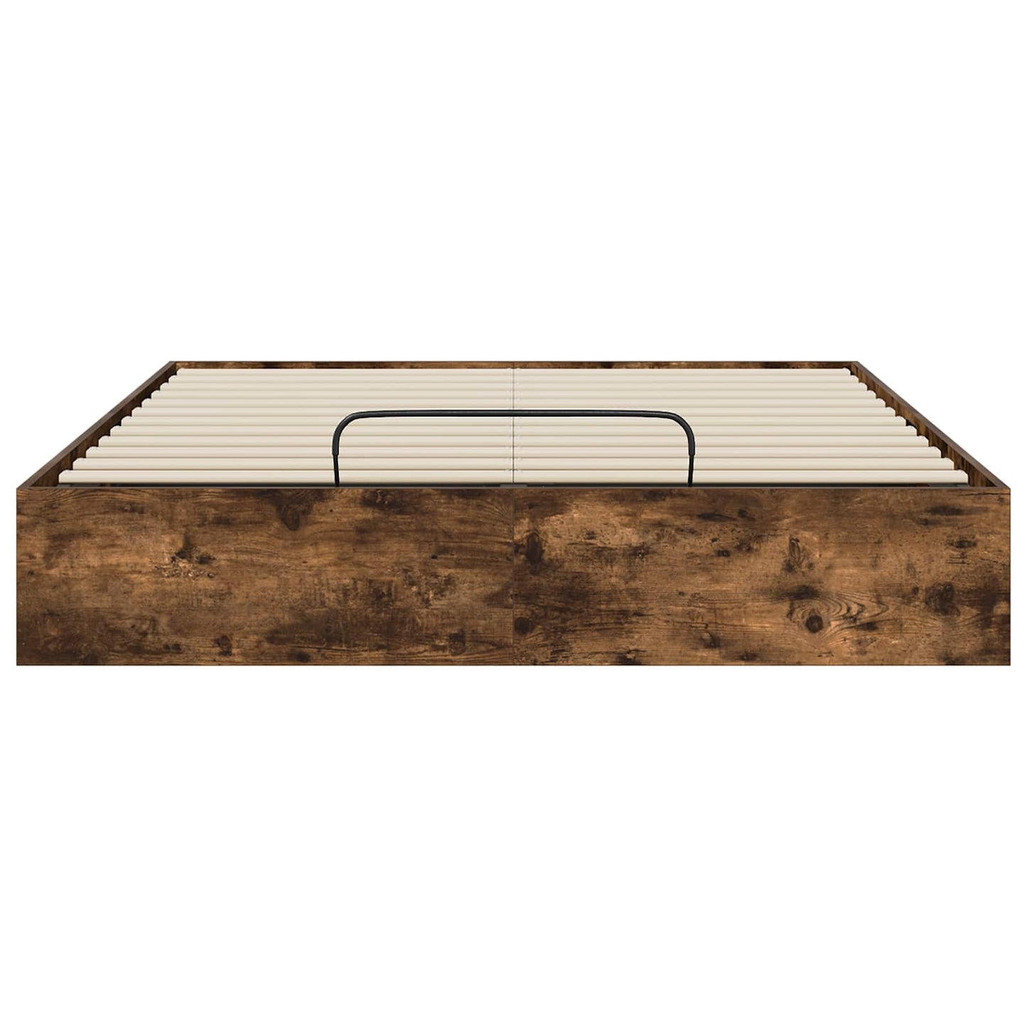 Ottoman Bed Frame Smoked Oak 193 x 135 x 25 cm Engineered Wood