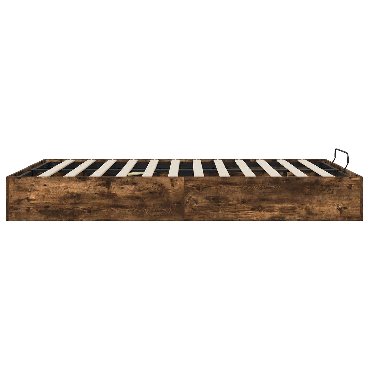 Ottoman Bed Frame Smoked Oak 193 x 135 x 25 cm Engineered Wood