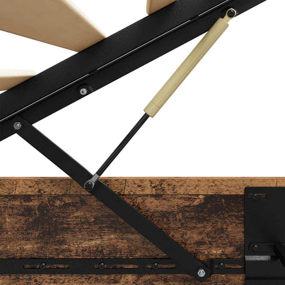 Ottoman Bed Frame Old Wood 193 x 135 x 25 cm Engineered Wood