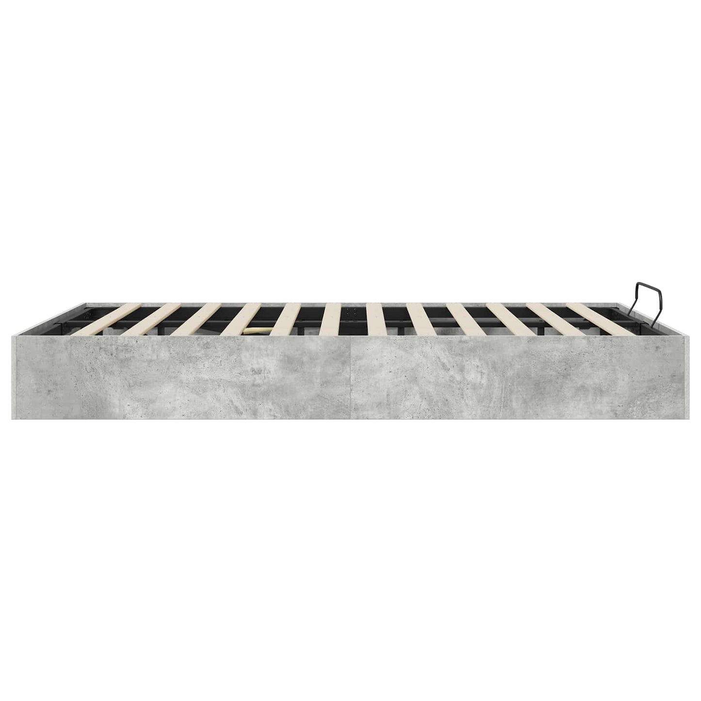 Ottoman Bed Frame Concrete Grey 120 x 190 cm Engineered Wood