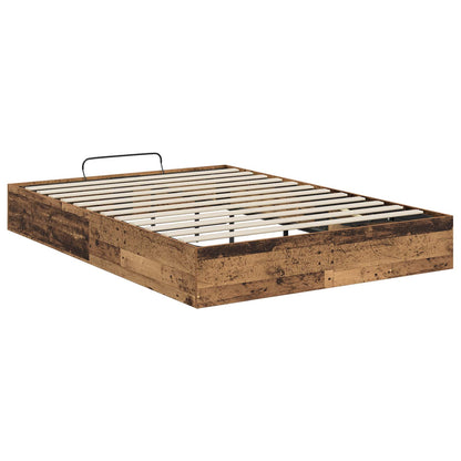 Ottoman Bed Frame Old Wood 193 x 120 x 25 cm Engineered Wood