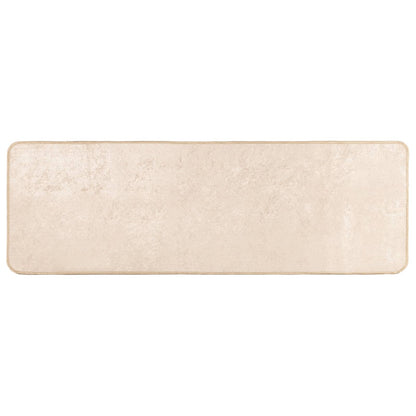 Rug Runner MARSA Cream 50 x 150 cm Polyester and PVC