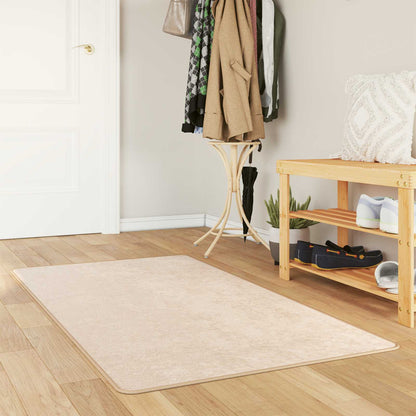 Rug Runner MARSA Cream 80 x 150 cm Polyester and PVC