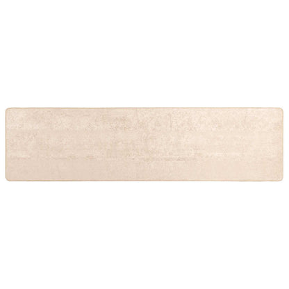 Rug Runner MARSA Cream 80 x 300 cm Polyester and PVC