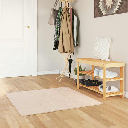 Rug Runner MARSA Cream 100 x 100 cm Polyester and PVC