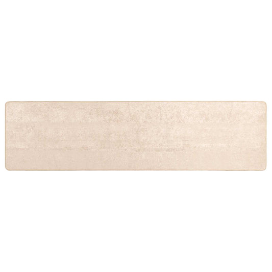 Rug Runner MARSA Cream 100 x 300 cm Polyester and PVC