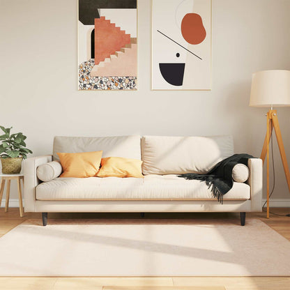 Rug Runner MARSA Cream 120 x 170 cm Polyester and PVC
