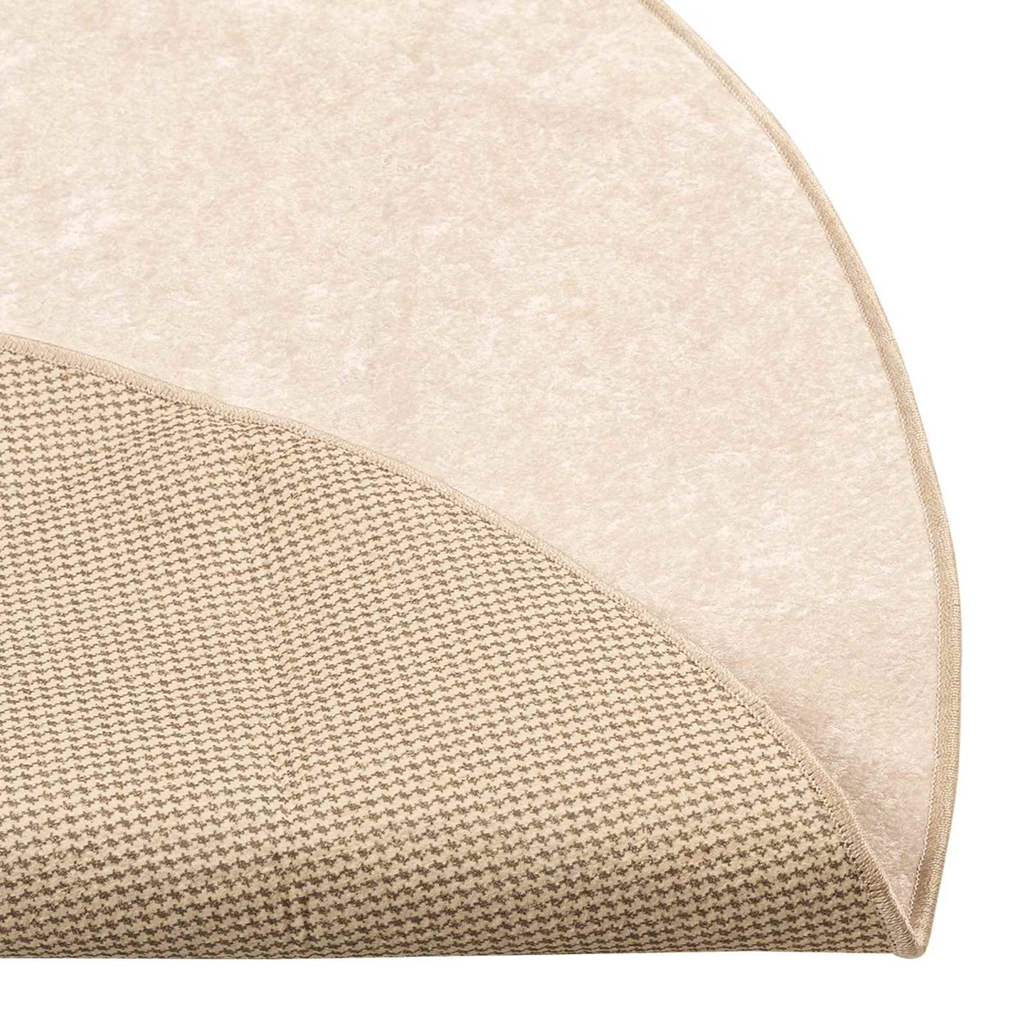 Rug Runner MARSA Cream 120 x 120 cm Polyester and PVC
