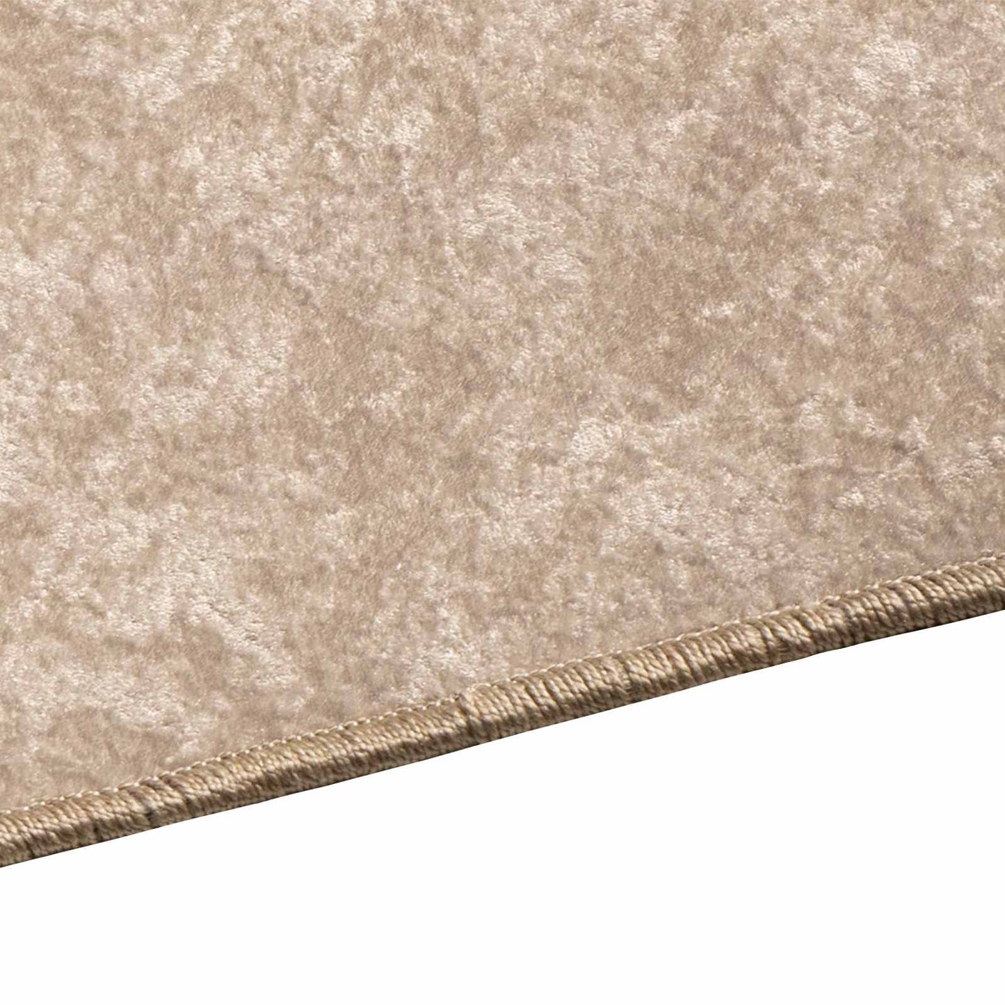 Rug Runner MARSA Beige 50 x 200 cm Polyester and PVC
