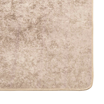 Rug Runner MARSA Beige 50 x 200 cm Polyester and PVC
