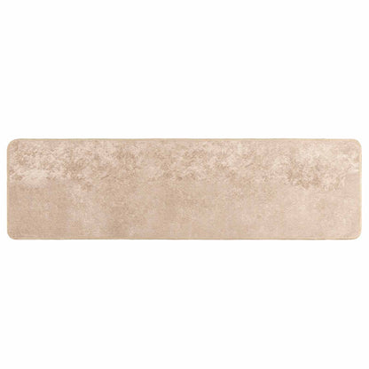 Rug Runner MARSA Beige 50 x 200 cm Polyester and PVC