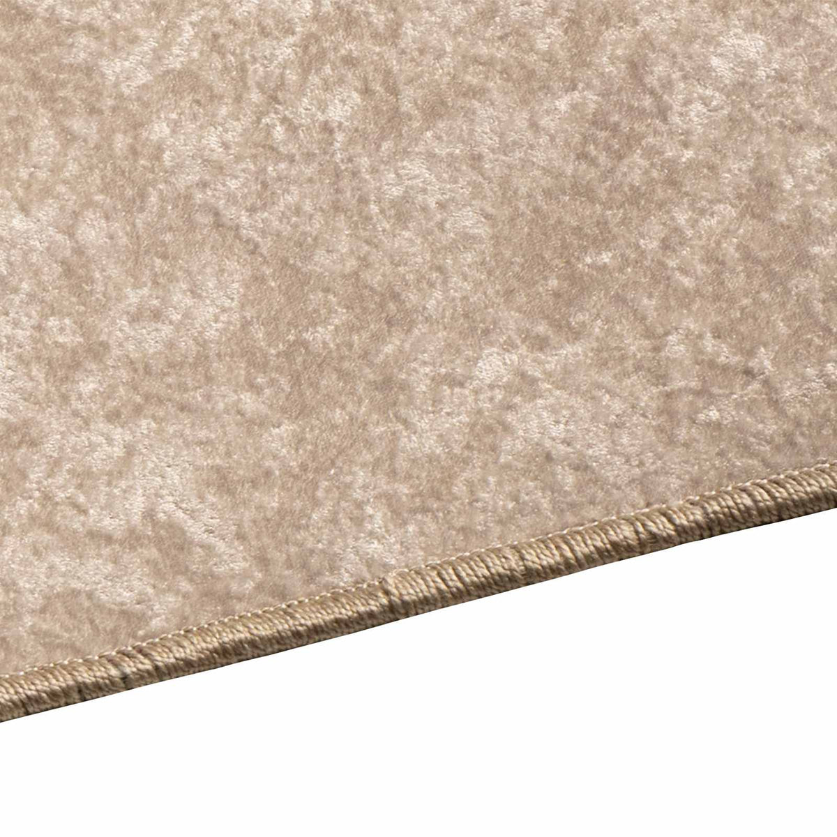 Rug Runner MARSA Beige 100 x 250 cm Polyester and PVC