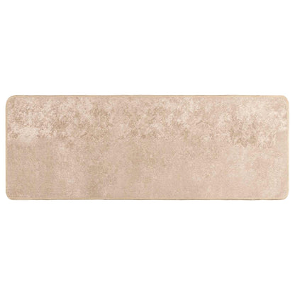 Rug Runner MARSA Beige 100 x 250 cm Polyester and PVC