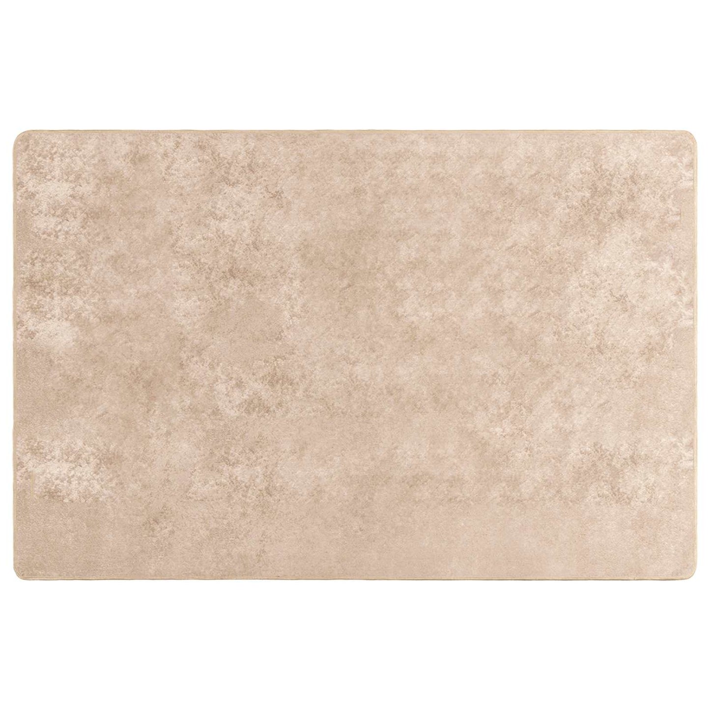 Rug Runner MARSA Beige 120 x 170 cm Polyester and PVC