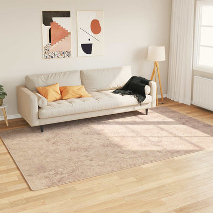 Rug Runner MARSA Beige 190 x 300 cm Polyester and PVC
