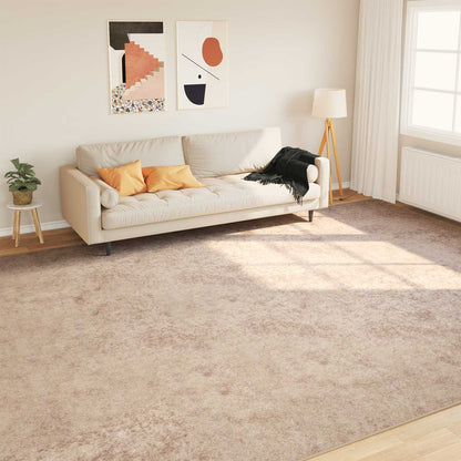Rug Runner MARSA Beige 300 x 400 cm Polyester and PVC