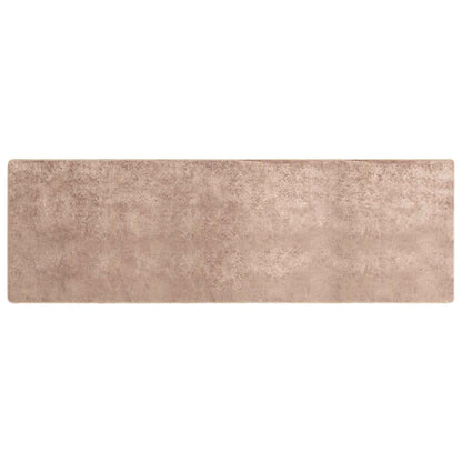 Rug Runner MARSA Sand 100 x 350 cm Polyester and PVC