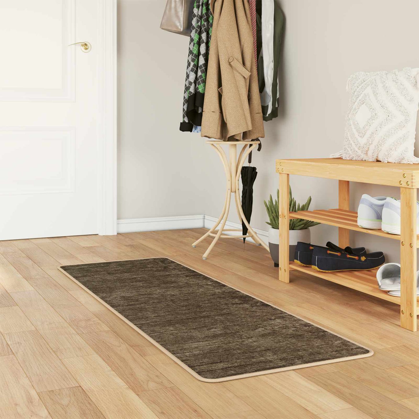 Rug Runner MARSA Forest Green 50 x 200 cm Polyester and PVC