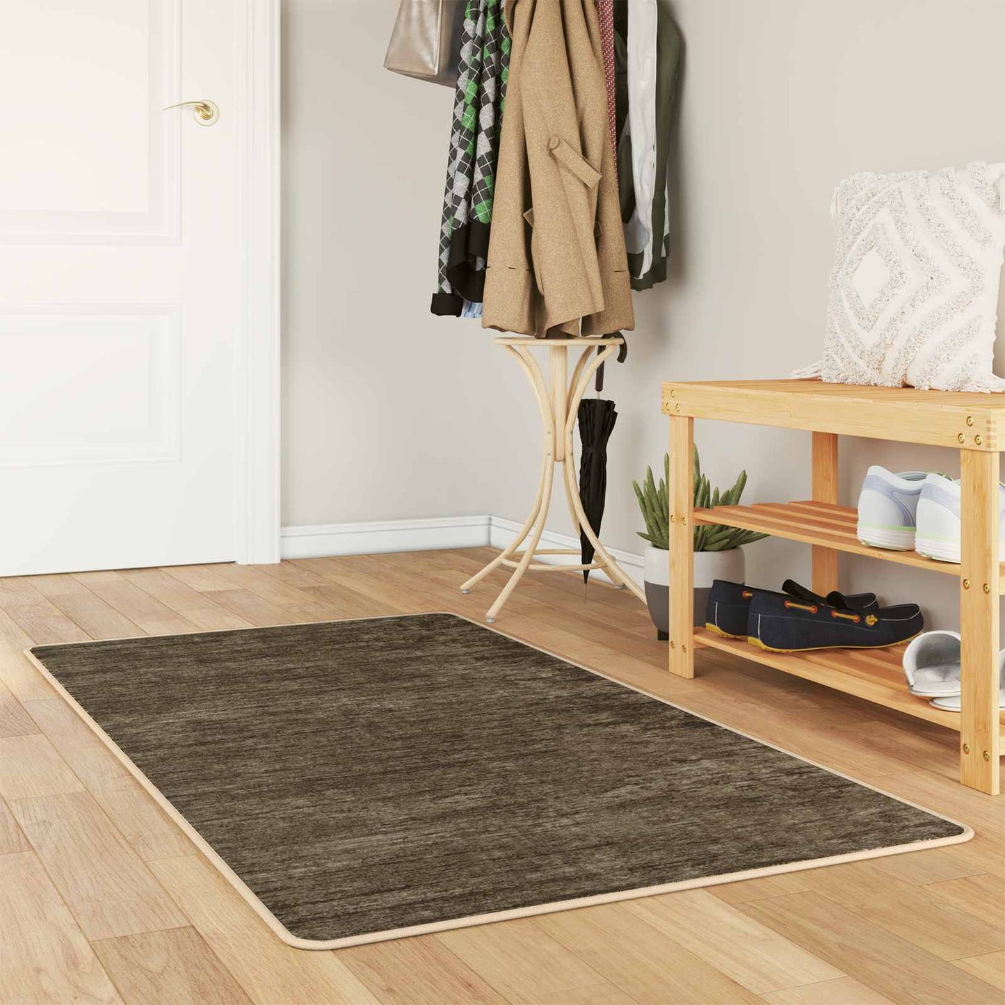Rug Runner MARSA Forest Green 100 x 200 cm Polyester and PVC