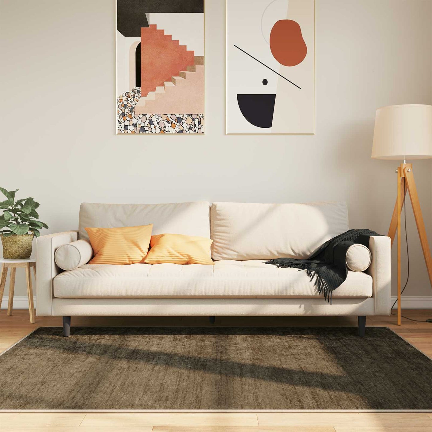 Rug Runner MARSA Forest Green 120 x 170 cm Polyester and PVC