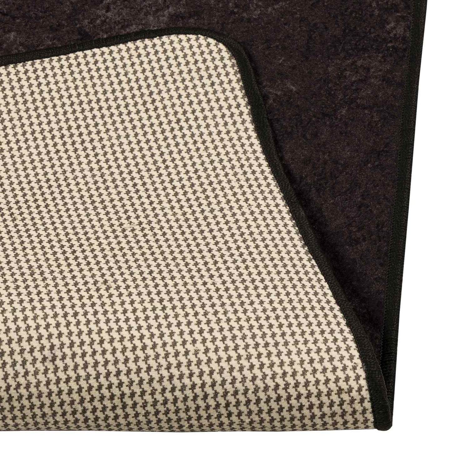 Rug Runner MARSA Anthracite 100 x 250 cm Polyester and PVC