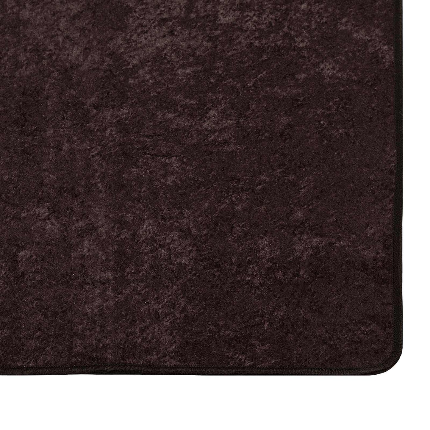 Rug Runner MARSA Anthracite 100 x 400 cm Polyester and PVC