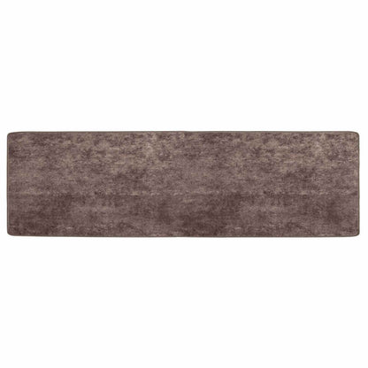 Rug Runner MARSA Grey 50 x 150 cm Polyester and PVC