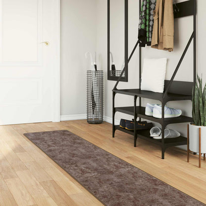 Rug Runner MARSA Grey 50 x 350 cm Polyester and PVC