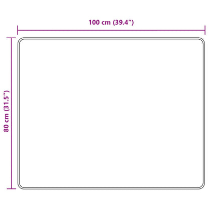 Rug Runner MARSA Grey 80 x 100 cm Polyester and PVC