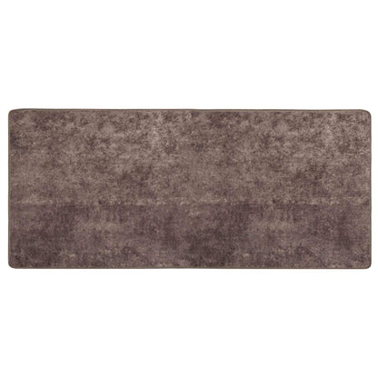 Rug Runner MARSA Grey 80 x 200 cm Polyester and PVC