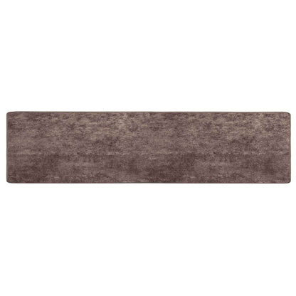 Rug Runner MARSA Grey 80 x 450 cm Polyester and PVC