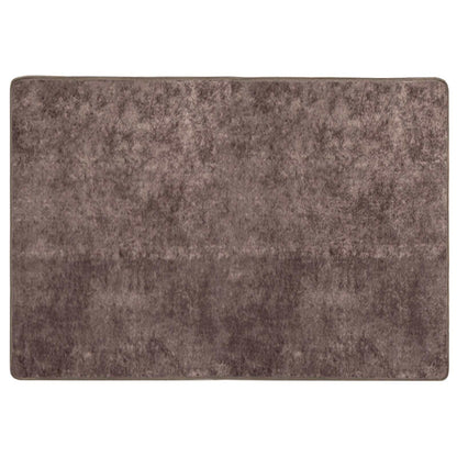 Rug Runner MARSA Grey 100 x 150 cm Polyester and PVC