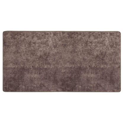 Rug Runner MARSA Grey 100 x 200 cm Polyester and PVC