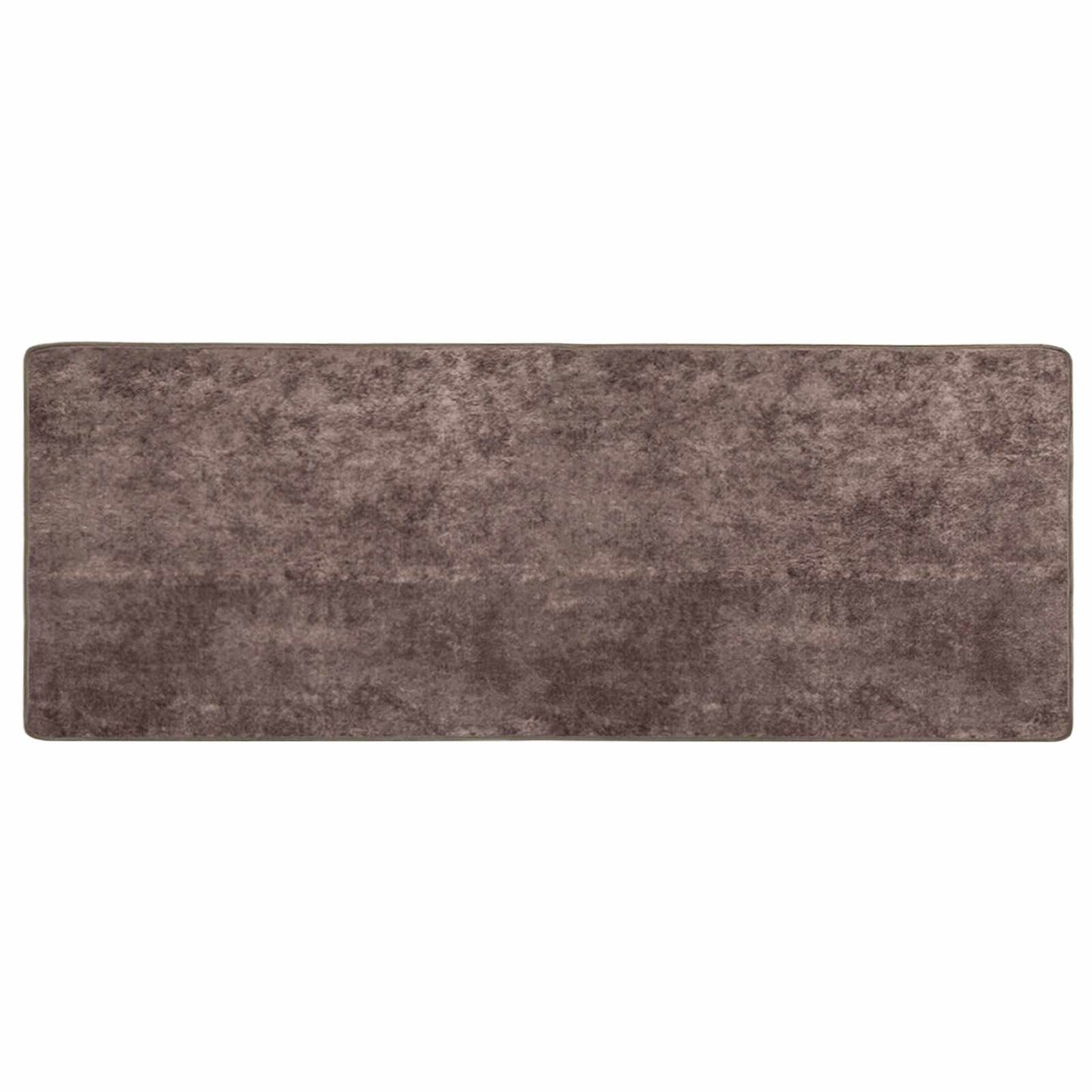 Rug Runner MARSA Grey 100 x 250 cm Polyester and PVC