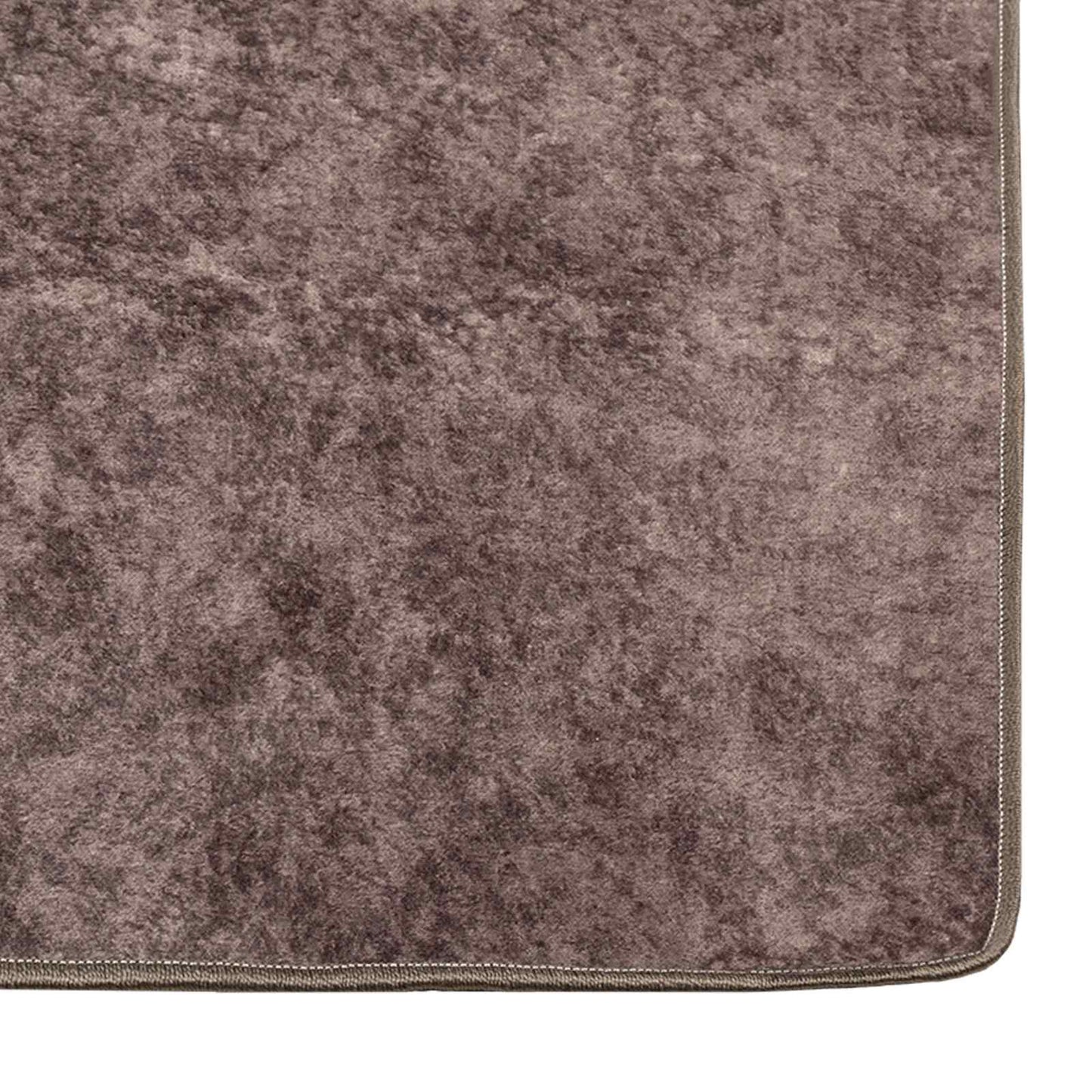 Rug Runner MARSA Grey 100 x 300 cm Polyester and PVC
