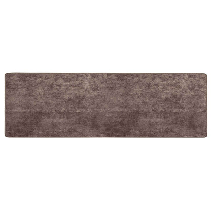 Rug Runner MARSA Grey 100 x 350 cm Polyester and PVC