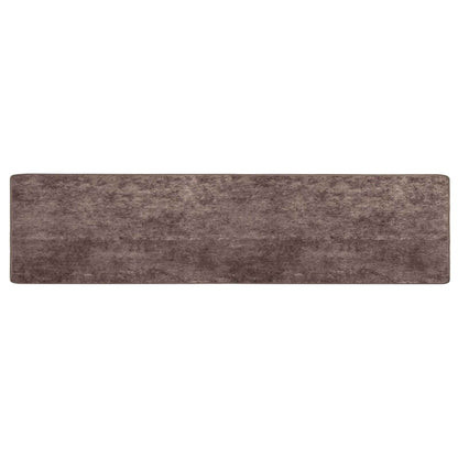 Rug Runner MARSA Grey 100 x 450 cm Polyester and PVC
