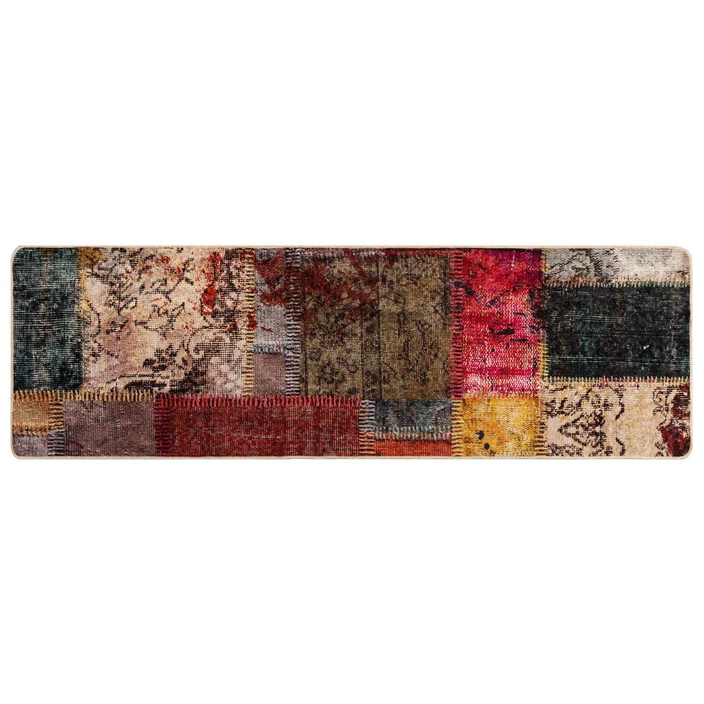 Rug Runner MARSA Multicolour 50 x 150 cm Polyester and PVC