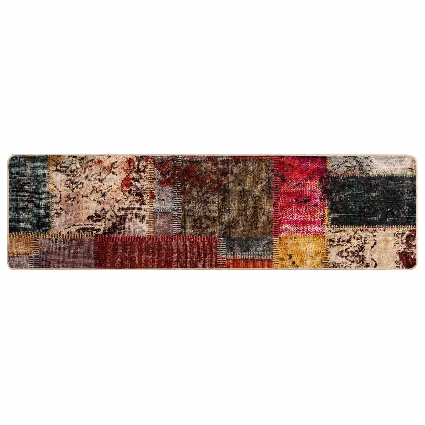 Rug Runner MARSA Multicolour 50 x 200 cm Polyester and PVC