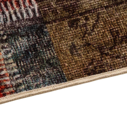 Rug Runner MARSA Multicolour 80 x 100 cm Polyester and PVC