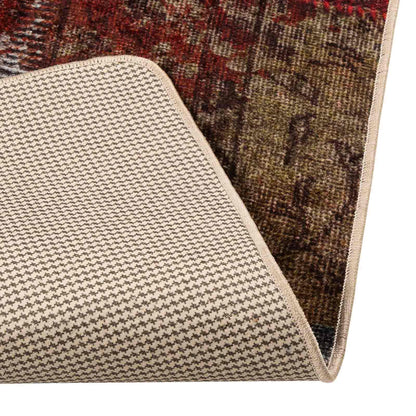Rug Runner MARSA Multicolour 80 x 100 cm Polyester and PVC