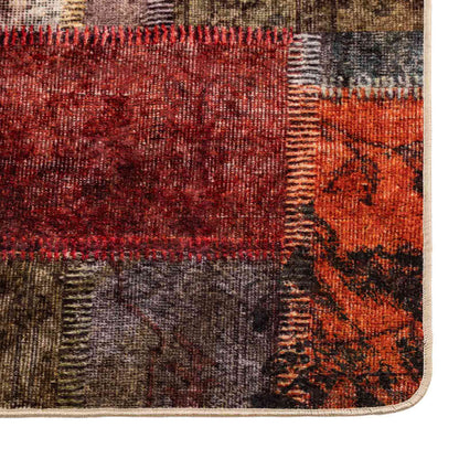 Rug Runner MARSA Multicolour 80 x 100 cm Polyester and PVC
